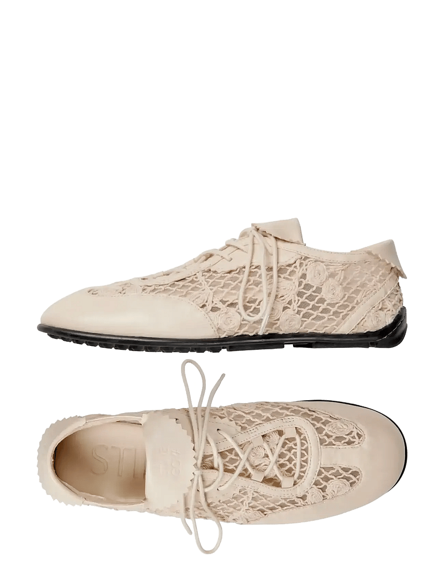 STINE GOYA - Ballet Sneaker, Ballet Crochet Sneaker - tennised - cherries - 1