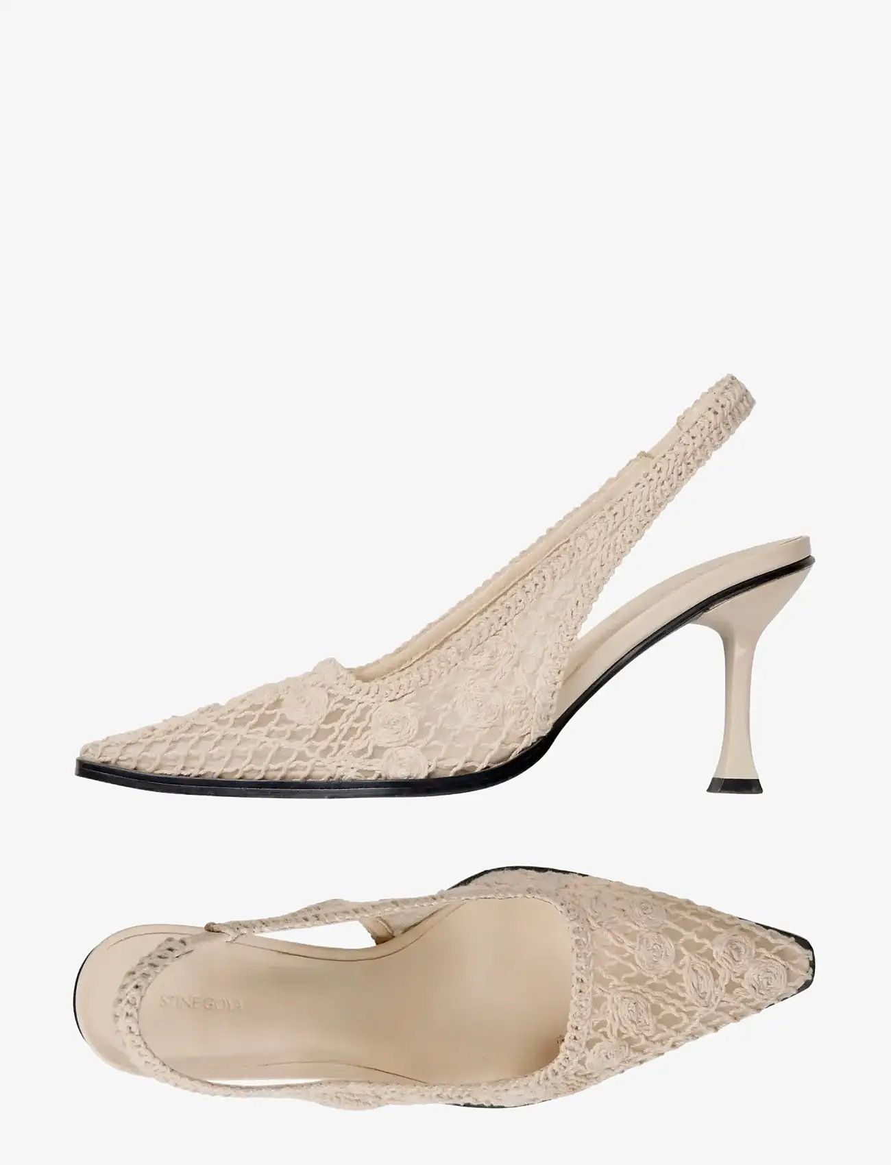 STINE GOYA - Sling Back Heel, Crochet Mesh Sling Back - kontsaga slingback-kingad - cherries - 1