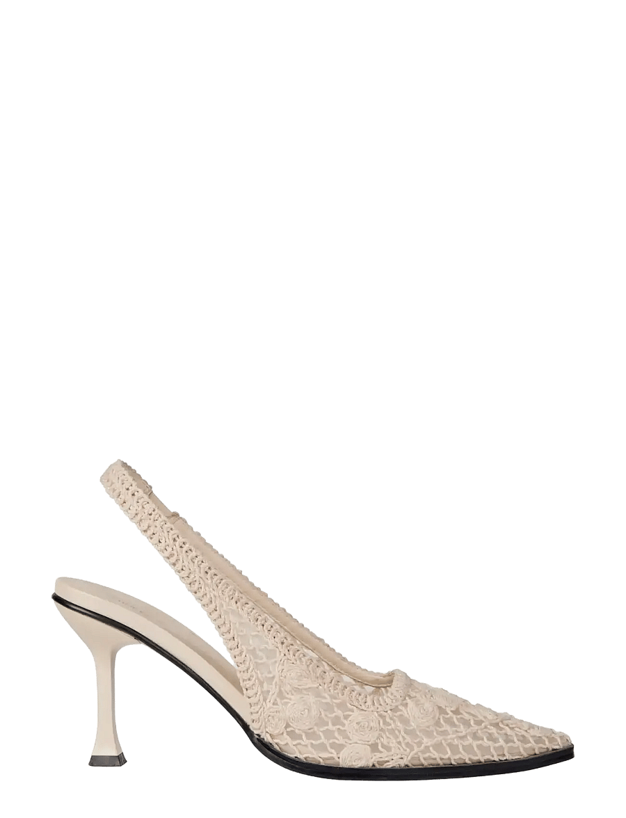 STINE GOYA - Sling Back Heel, Crochet Mesh Sling Back - kontsaga slingback-kingad - cherries - 2