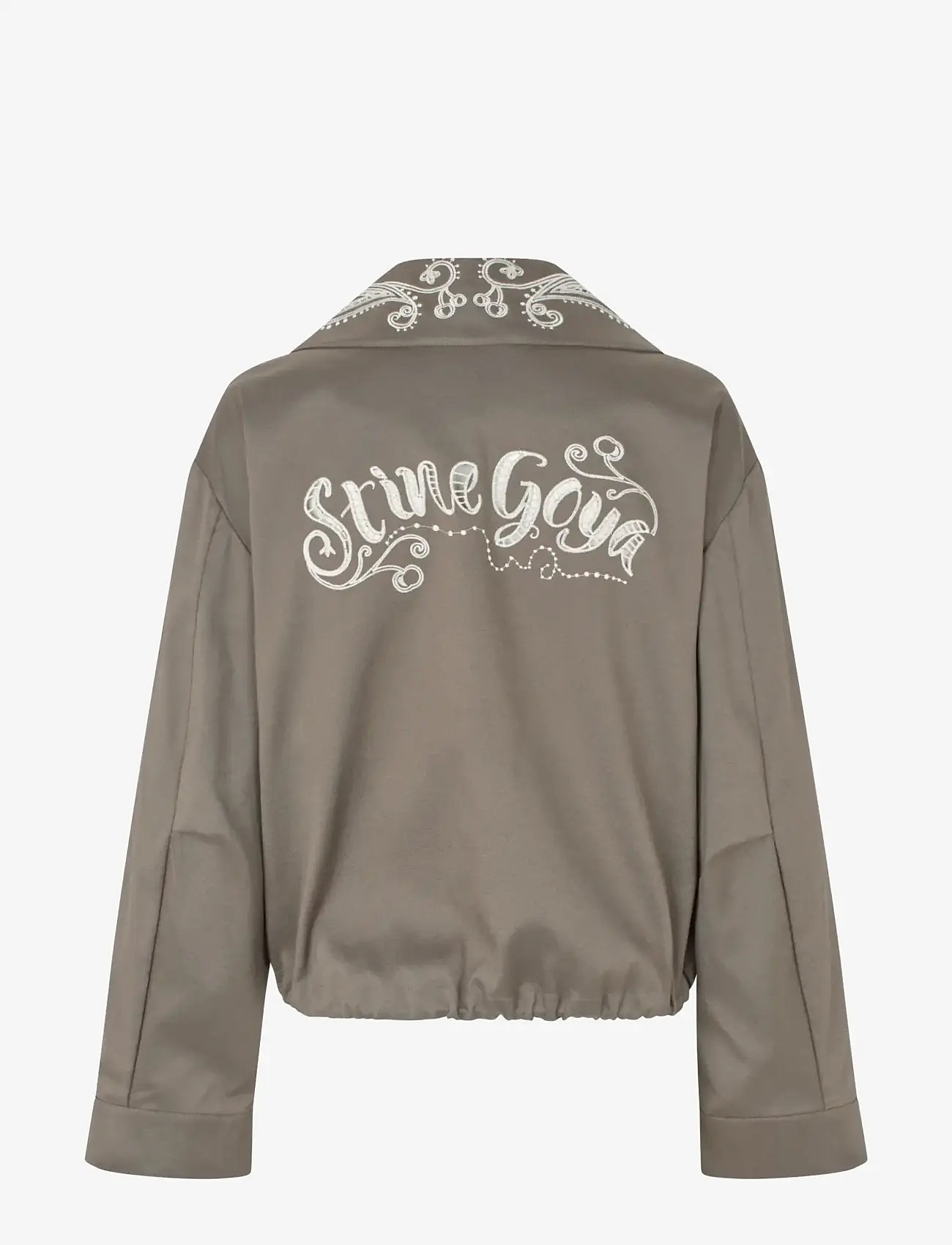 STINE GOYA - Embroidered Canvas, Blouson Eyelet Bomber - leichte jacken - cherries on a paisley - 2