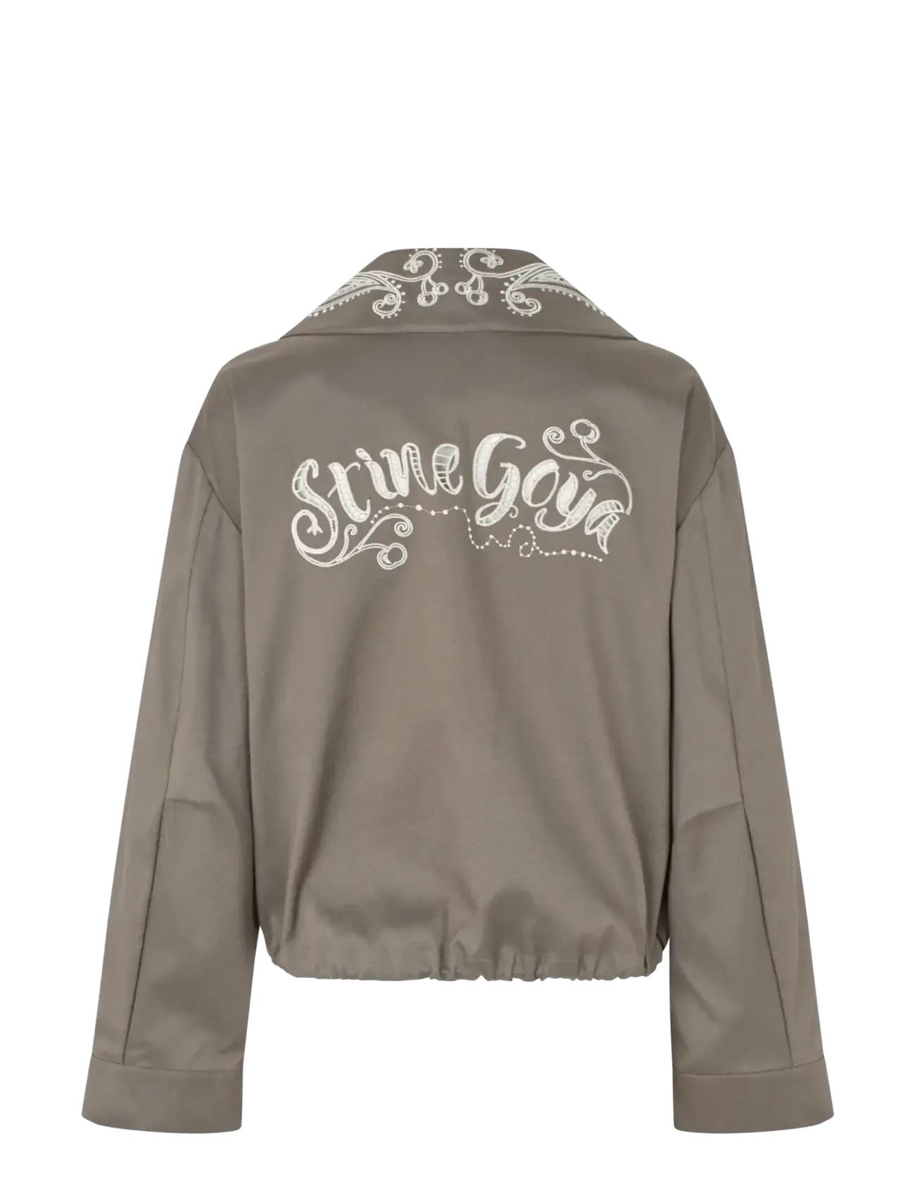 STINE GOYA - Embroidered Canvas, Blouson Eyelet Bomber - leichte jacken - cherries on a paisley - 2