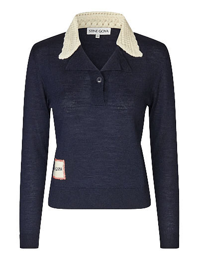 Wool Prime, Collared Pullover Knit - TrøJer