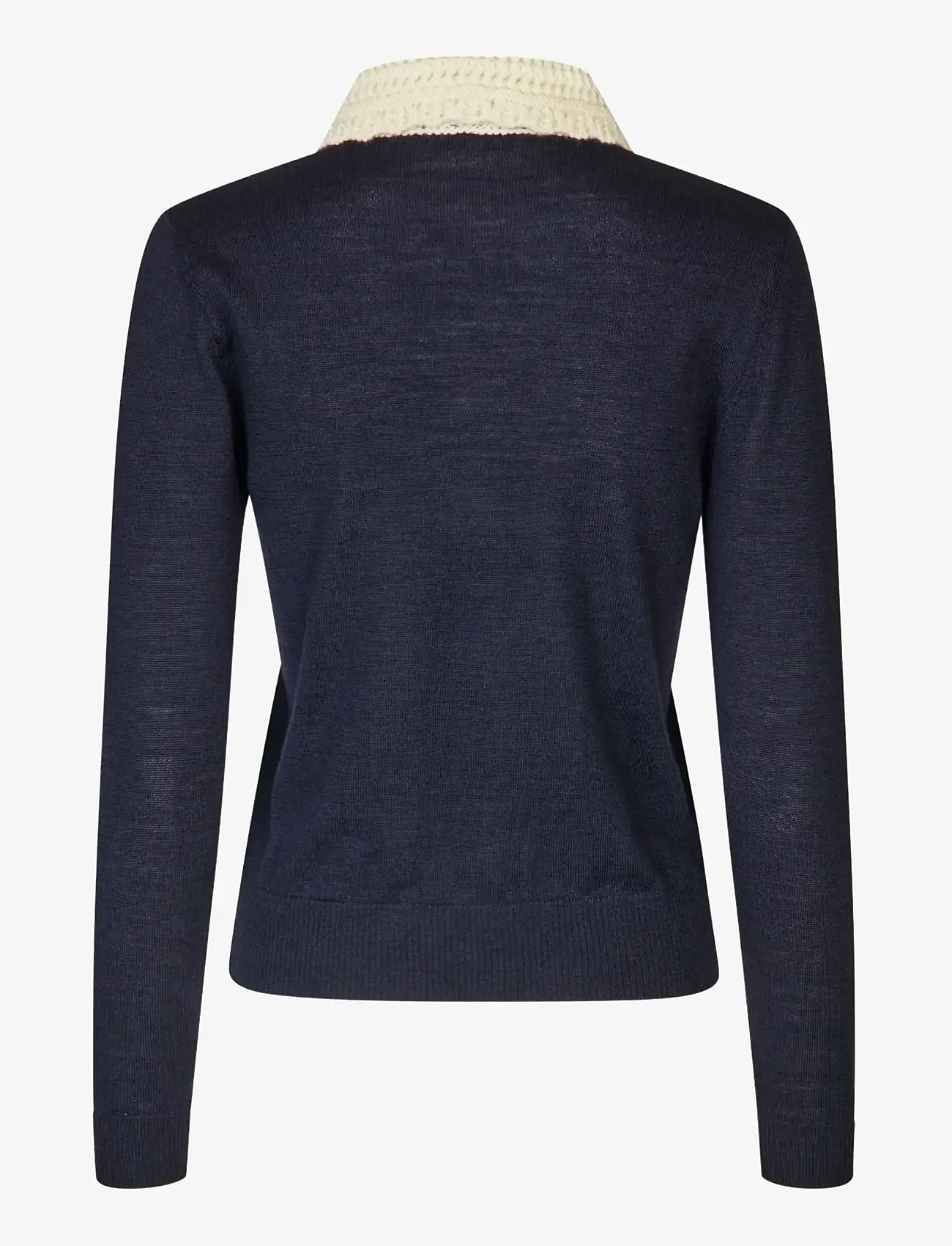 STINE GOYA - Wool Prime, Collared Pullover Knit - trøjer - midnight navy - 2