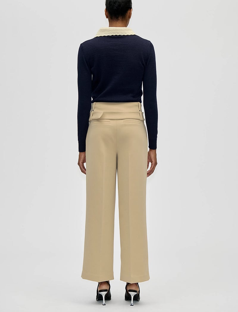 STINE GOYA - Wool Prime, Collared Pullover Knit - trøjer - midnight navy - 3