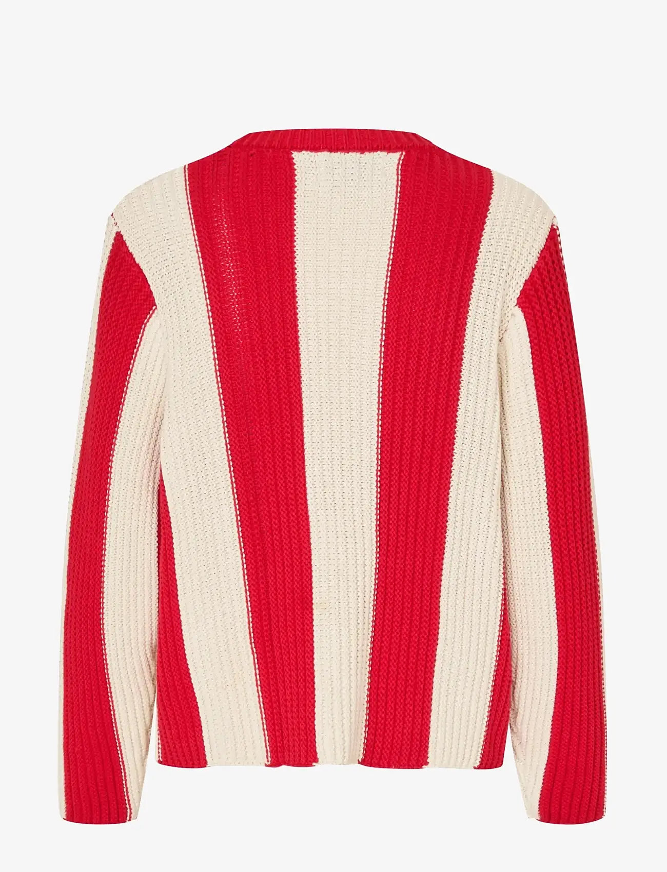 STINE GOYA - Lofty Cotton, Boxy Motif Sweater - sweaters - equestrian stripes - 2