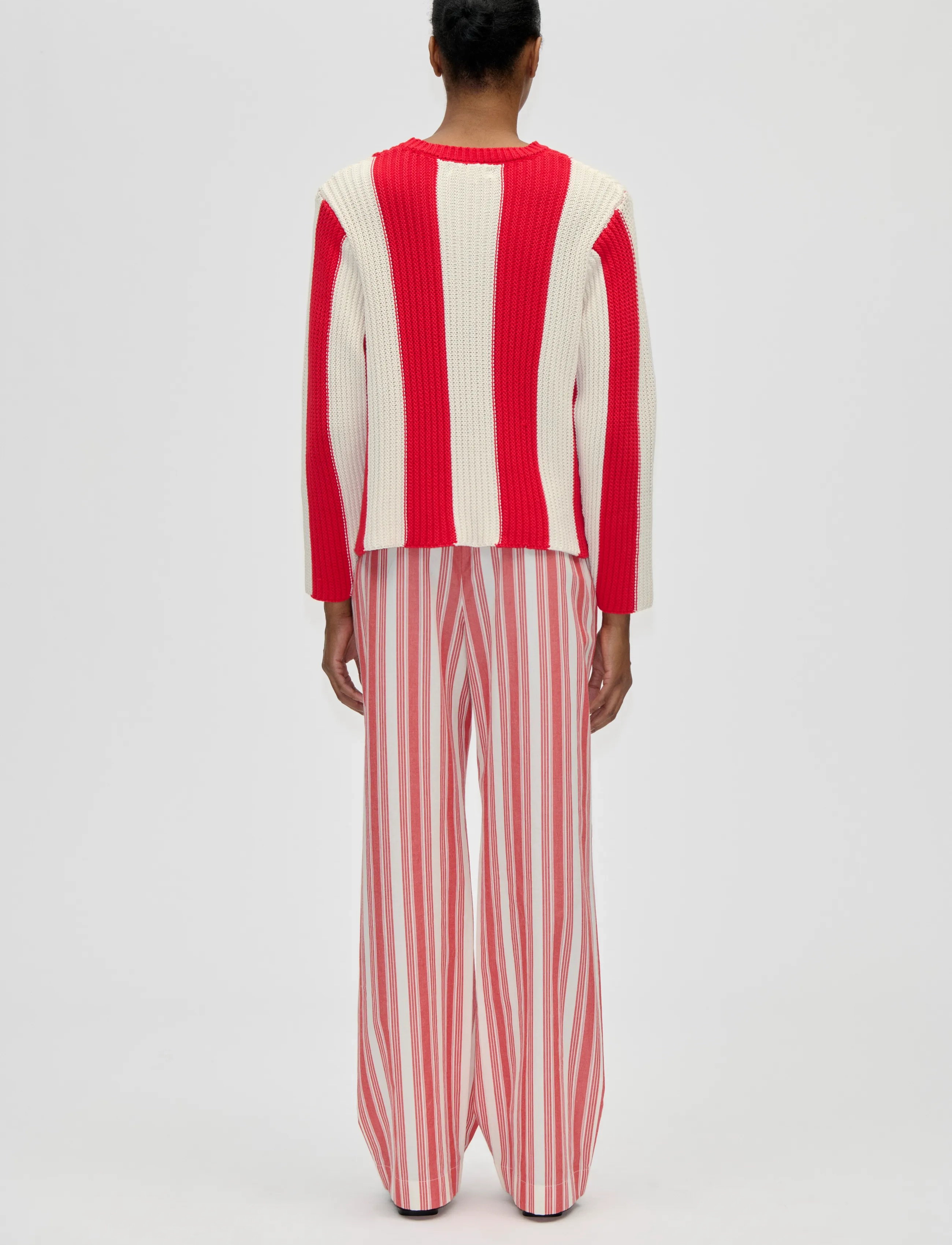 STINE GOYA - Lofty Cotton, Boxy Motif Sweater - trøjer - equestrian stripes - 3