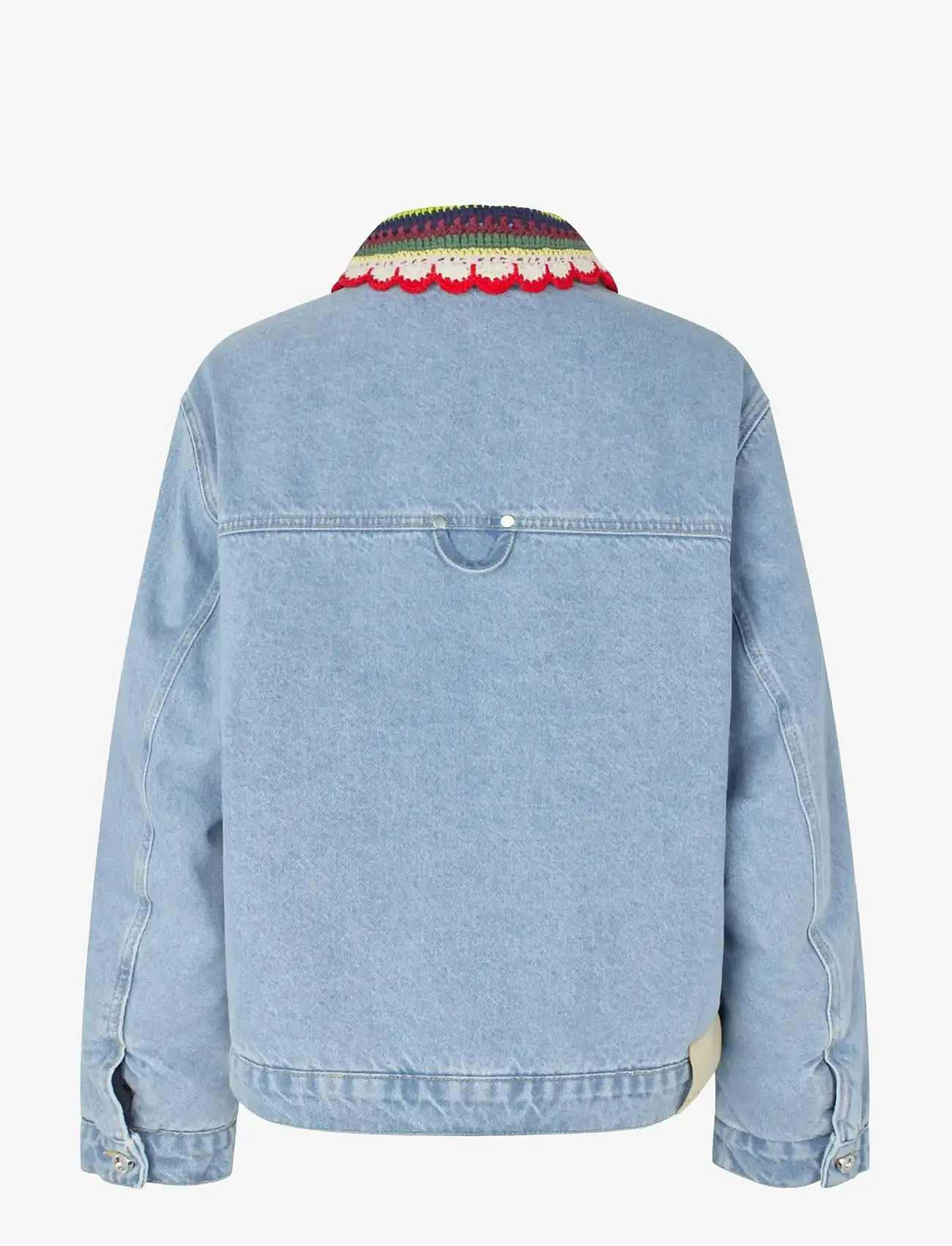 STINE GOYA - 2453 Double Rinse Denim, Collared C - spring jackets - denim blue - 2