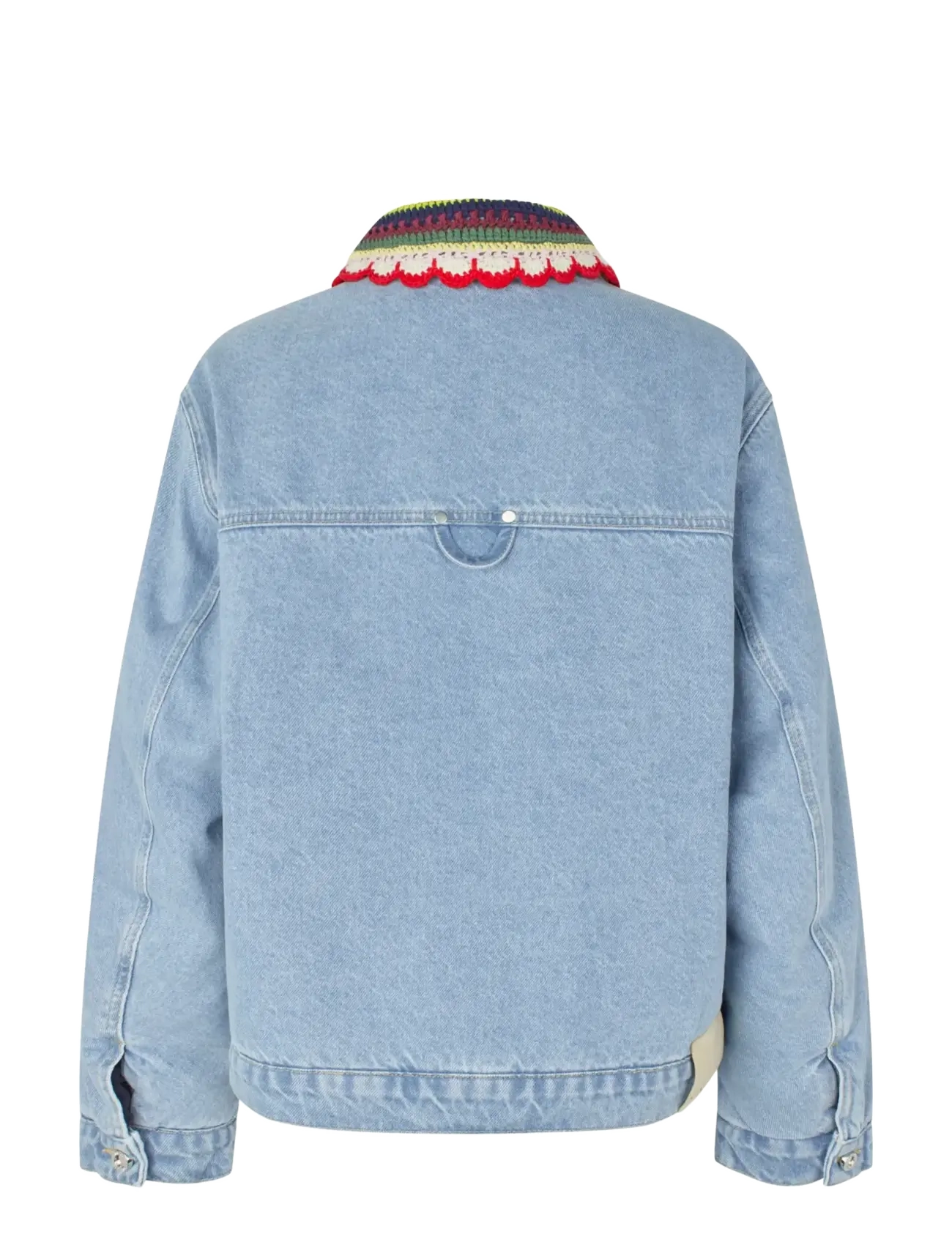 STINE GOYA - Double Rinse Denim, Collared Cropped Bomber - forårsjakker - denim blue - 2