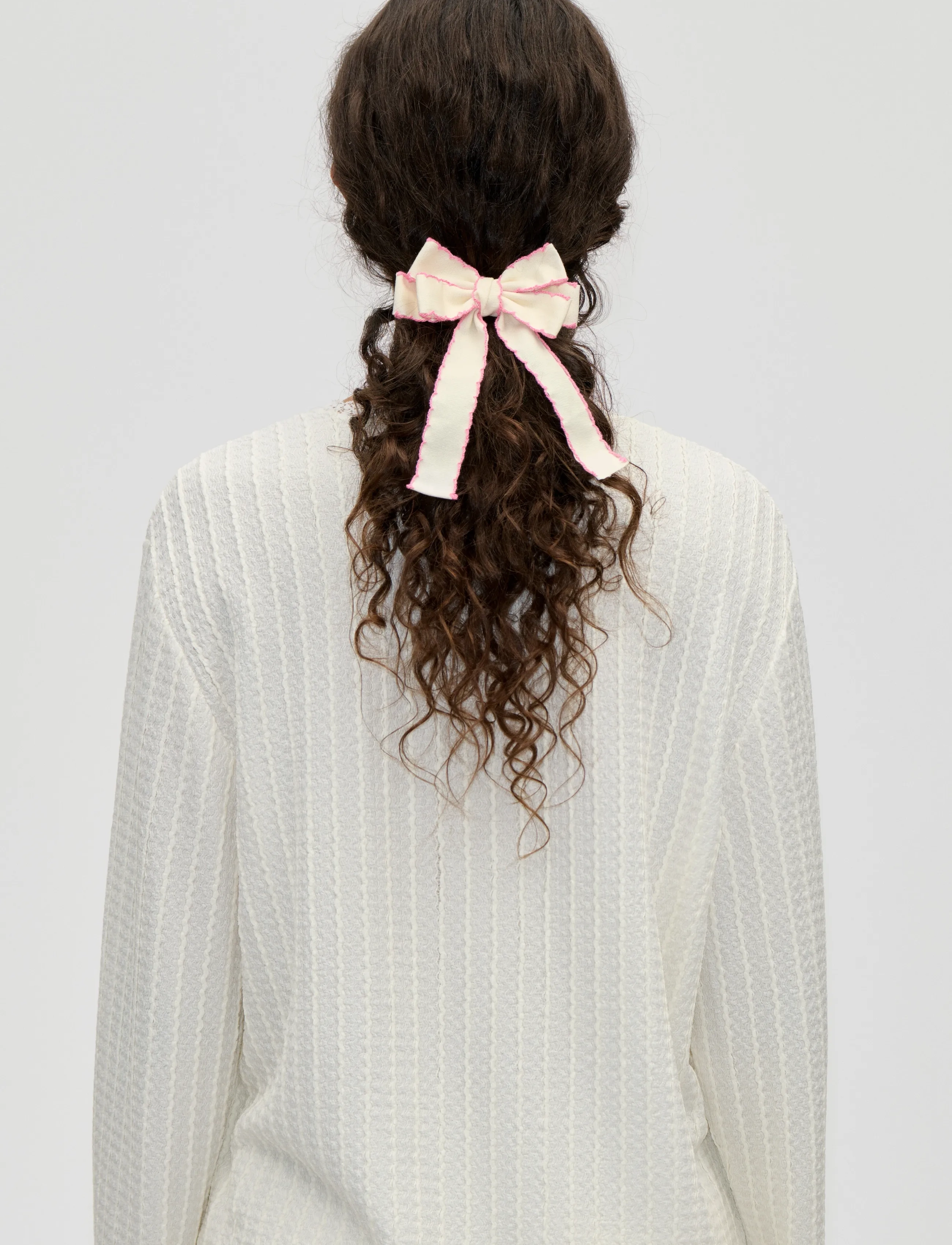 STINE GOYA - Hair Accessories, Hair Bow Clip - hårspænde - porcelain cream - 3