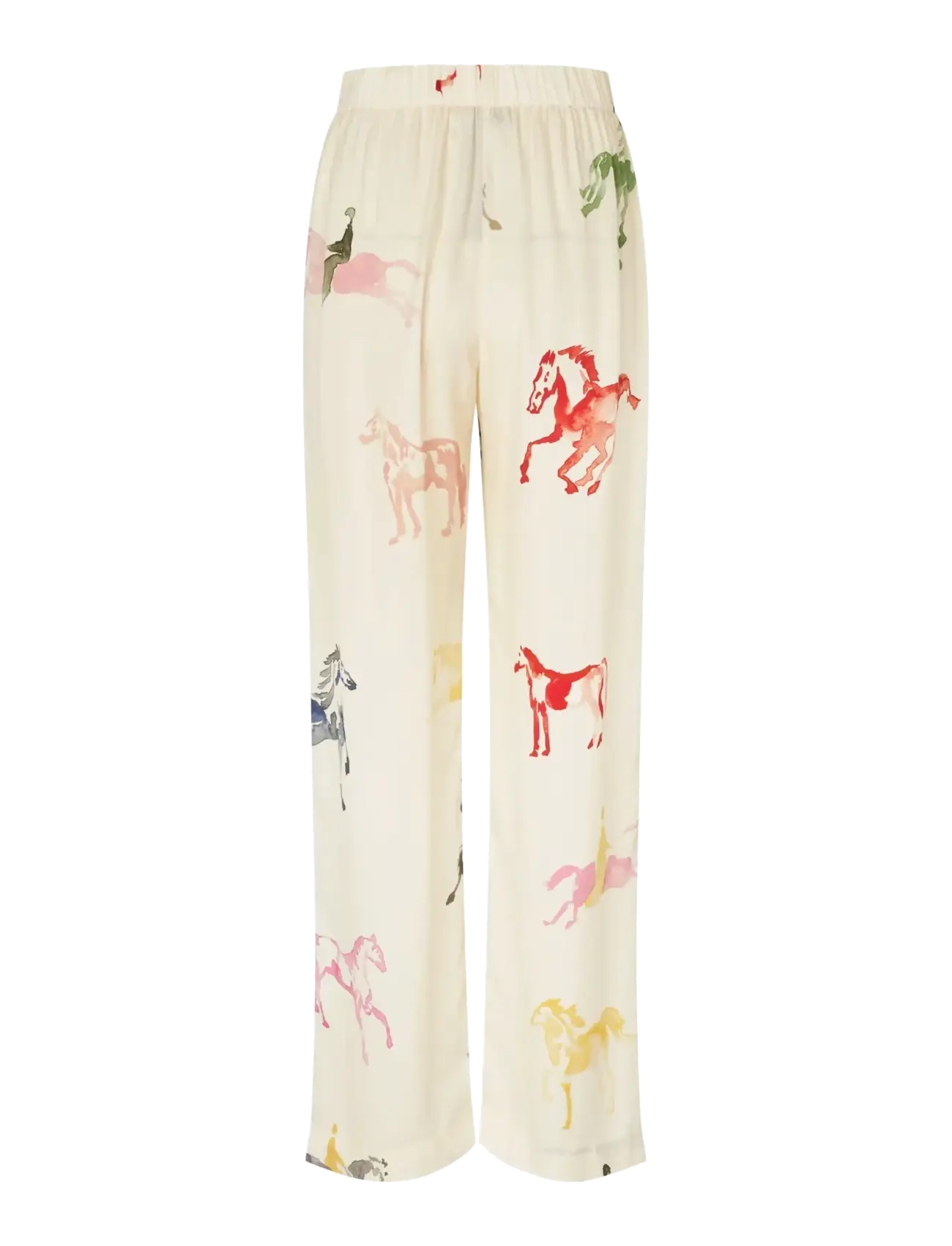 STINE GOYA - Dry Viscose, Elasticated Long Pants - bukser med lige ben - horses - 2