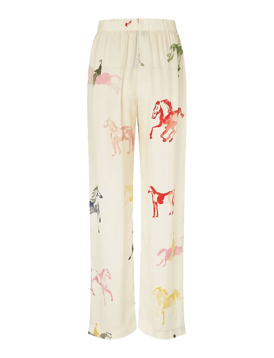 STINE GOYA - Dry Viscose, Elasticated Long Pants - hose mit geradem bein - horses - 2