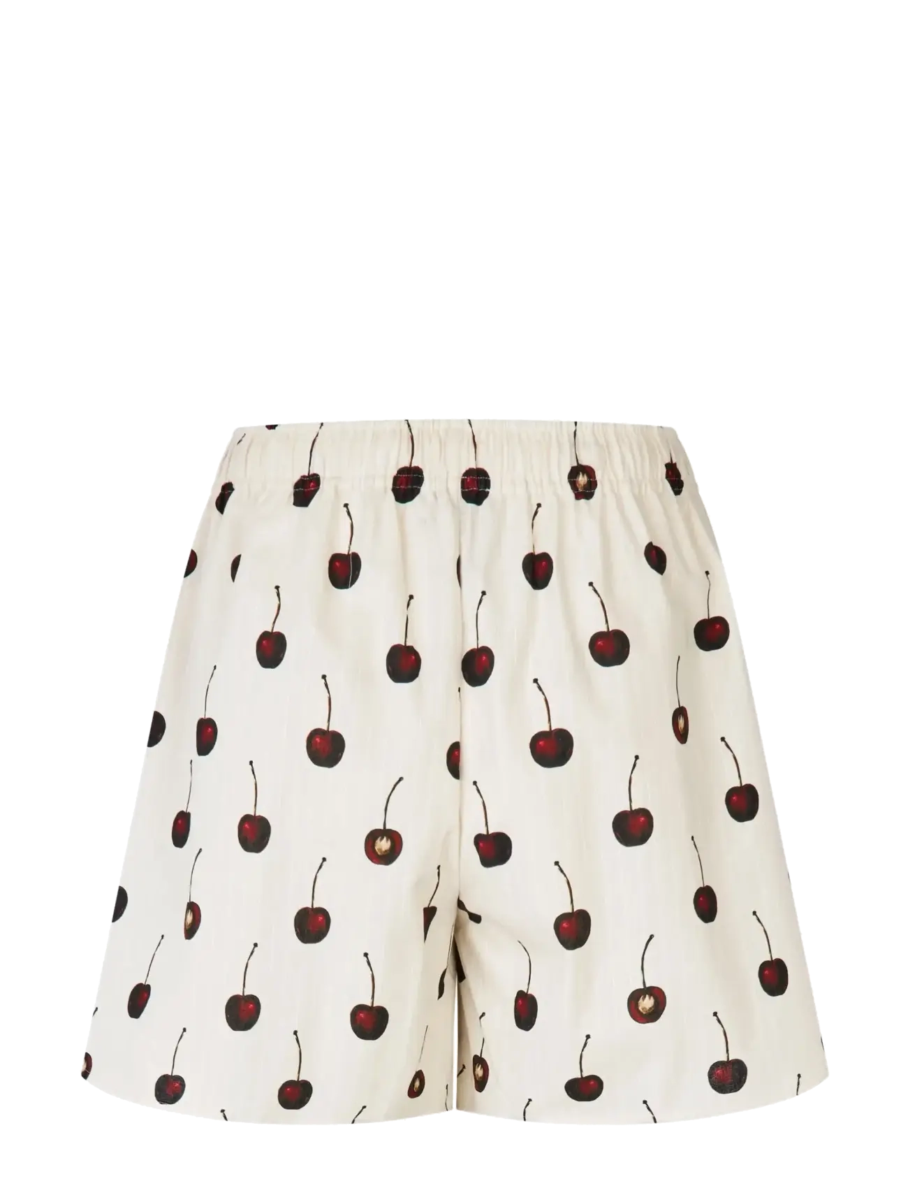 STINE GOYA - Crisp Stripe Shirting, Elasticated Waistband Shorts - freizeitshorts - cherries - 2