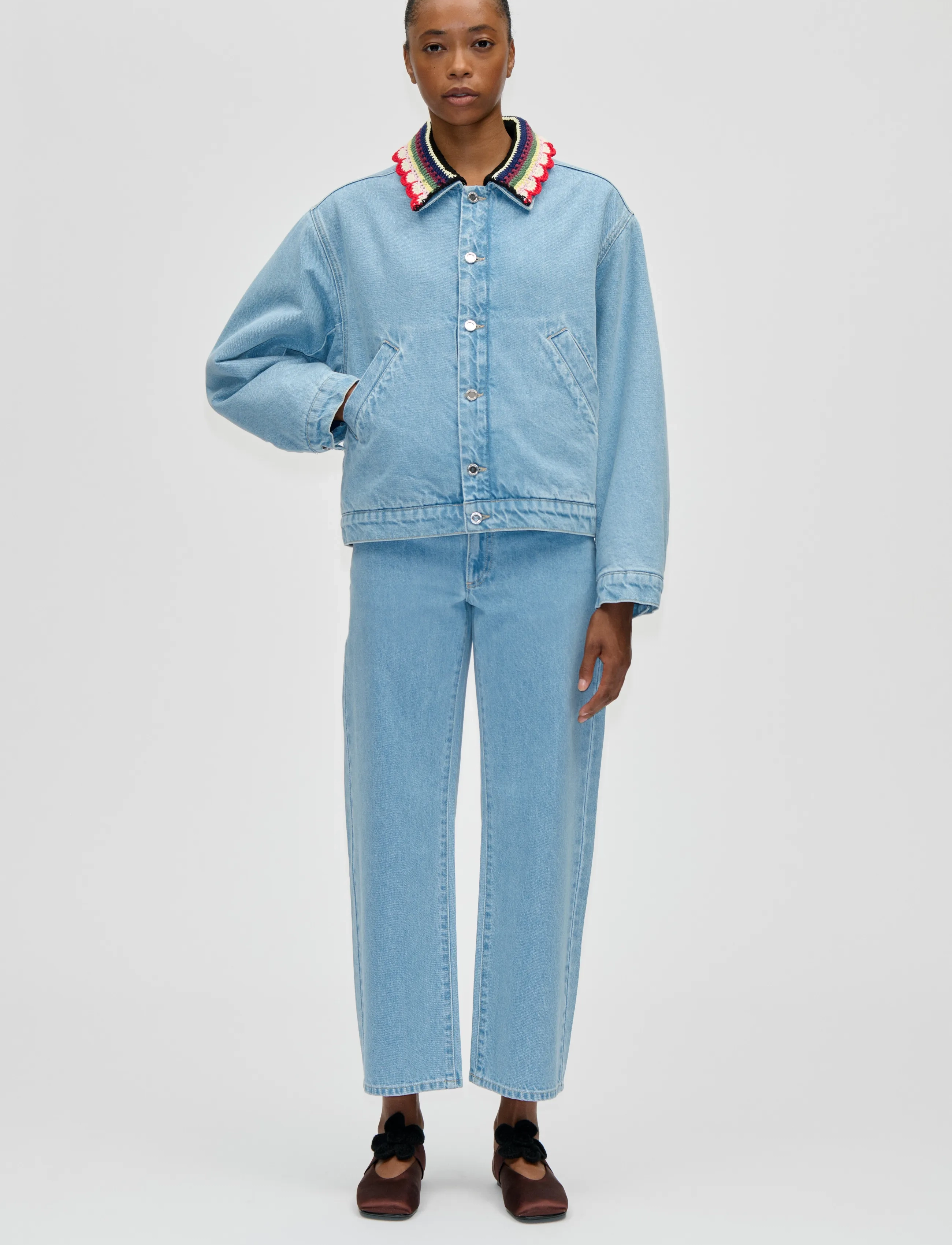 STINE GOYA Double Rinse Denim, SG Belt Loop Ankle Pants - Tøj - DENIM BLUE / blue