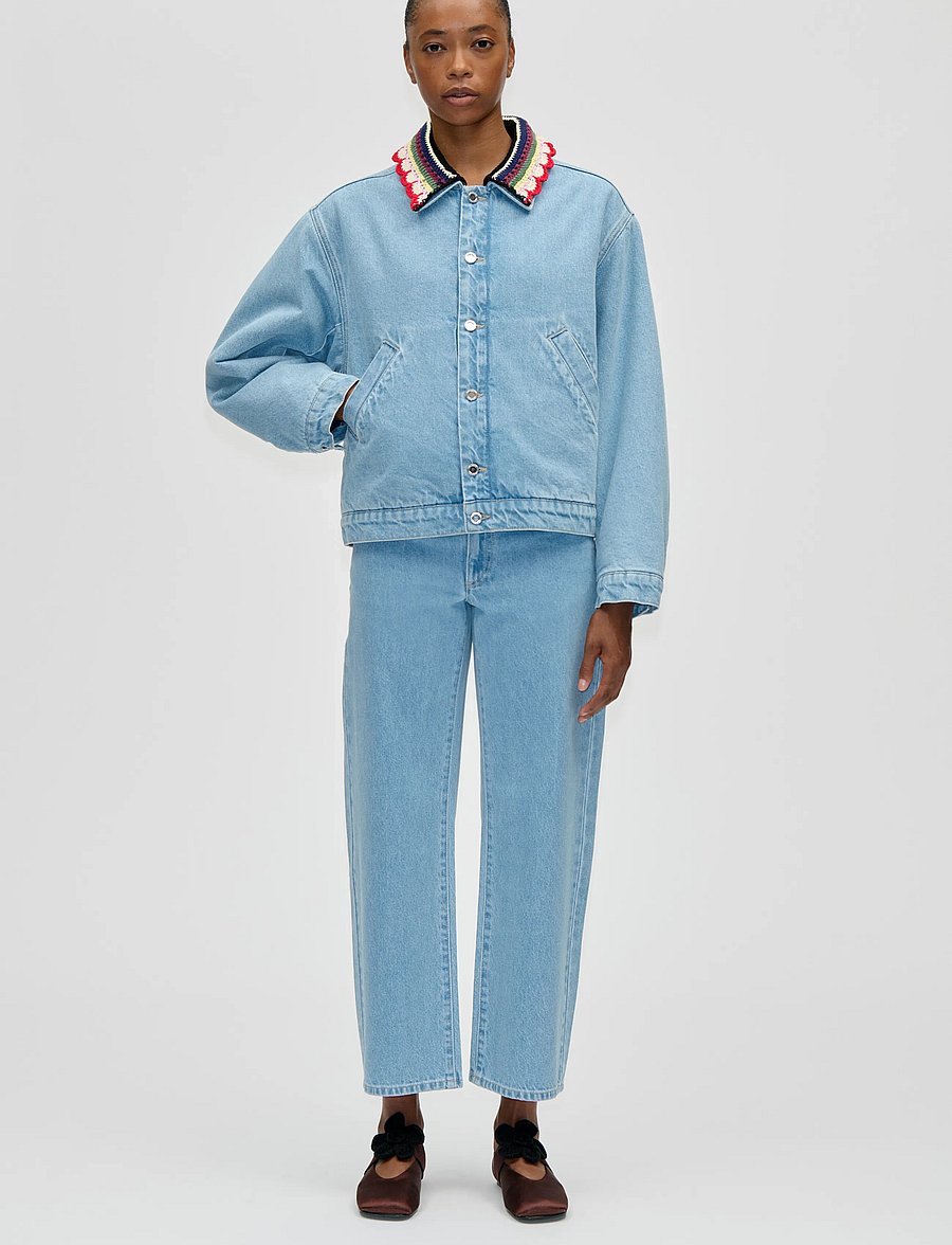 STINE GOYA - Double Rinse Denim, SG Belt Loop Ankle Pants - tapered jeans - denim blue - 0
