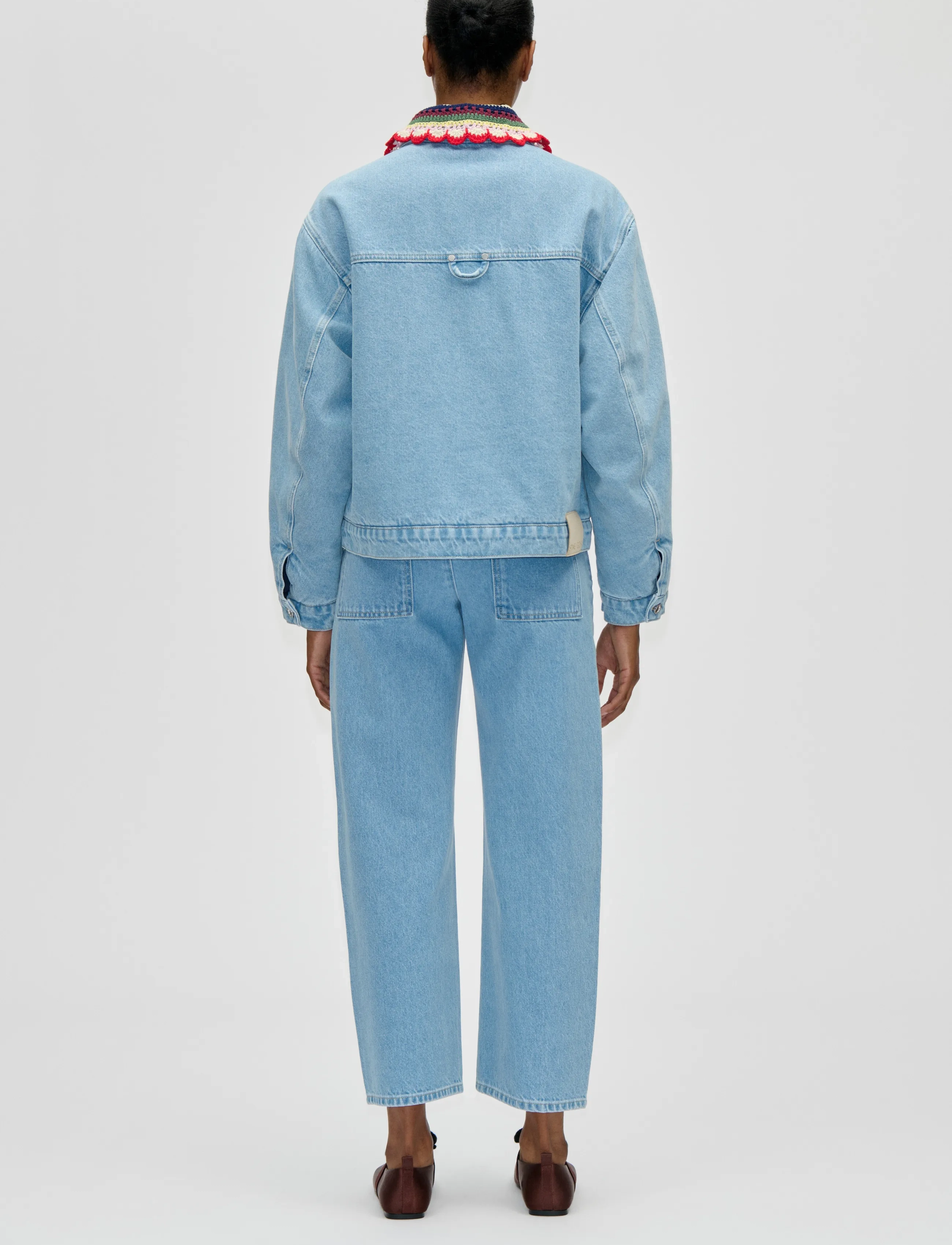 STINE GOYA - Double Rinse Denim, SG Belt Loop Ankle Pants - tapered jeans - denim blue - 3