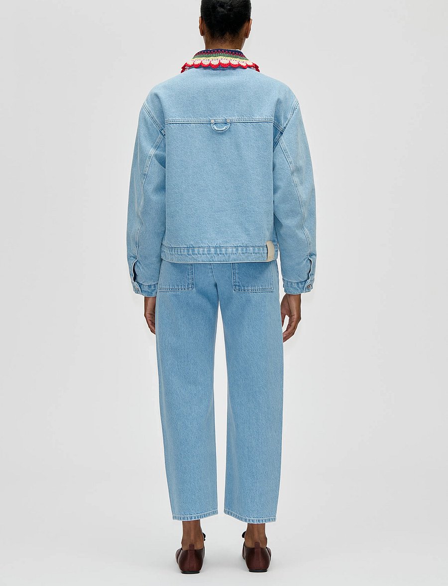 STINE GOYA - Double Rinse Denim, SG Belt Loop Ankle Pants - tapered jeans - denim blue - 3