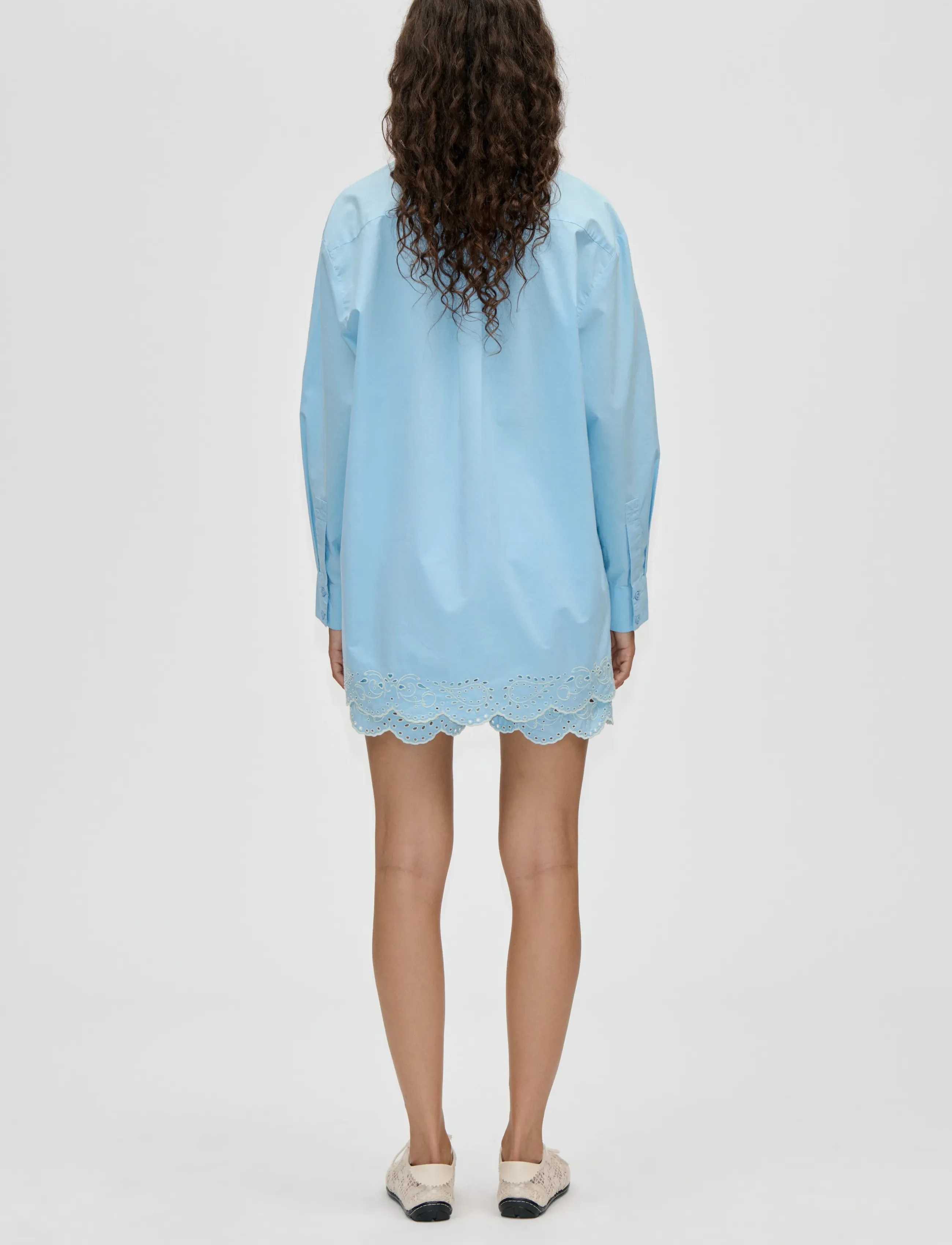 STINE GOYA - Light Cotton, Elasticated Shorts - casual shorts - teapot blue - 3