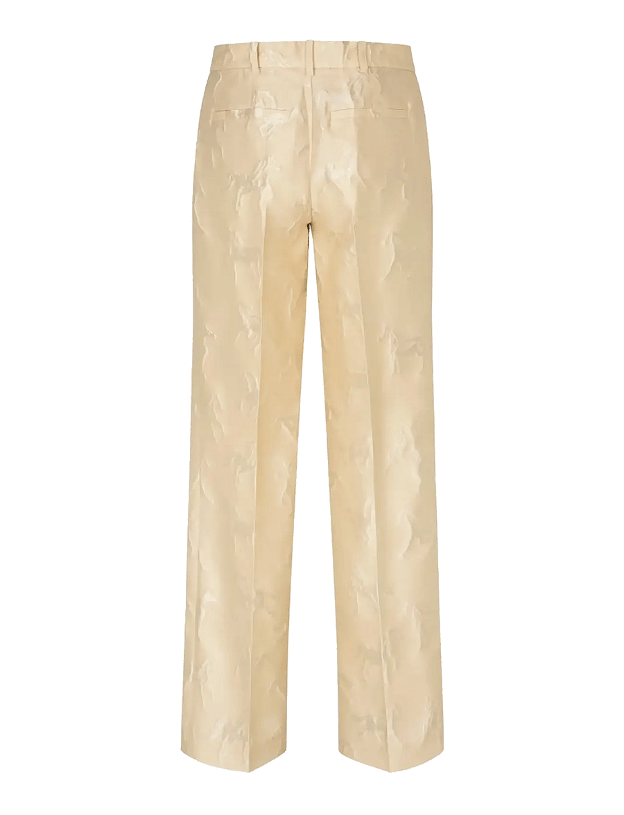 STINE GOYA - Jacquard Tailoring, Tailored Long Pants - konfirmation - porcelain cream - 2