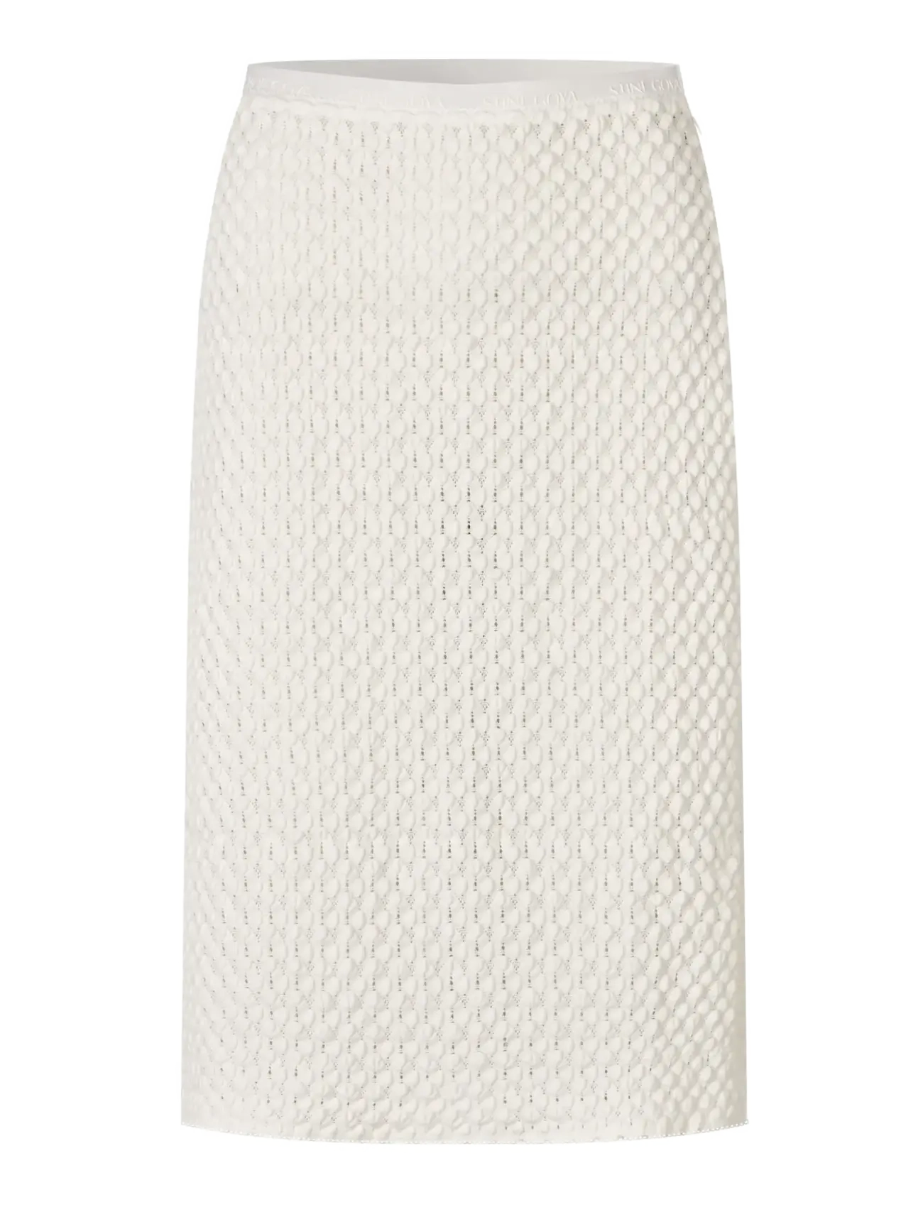 STINE GOYA 2479 Crochet Lace, Pencil Elasticat - Seelikud - WHITE SWAN / white