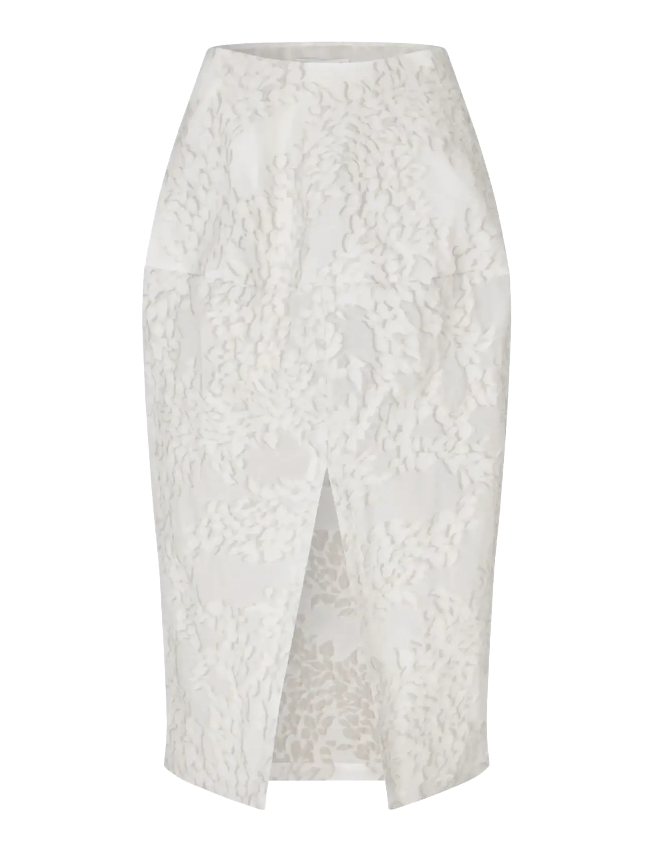 STINE GOYA Textured Fil Coupe, Volume Drop Skirt - Tøj - STONE GREY / grey