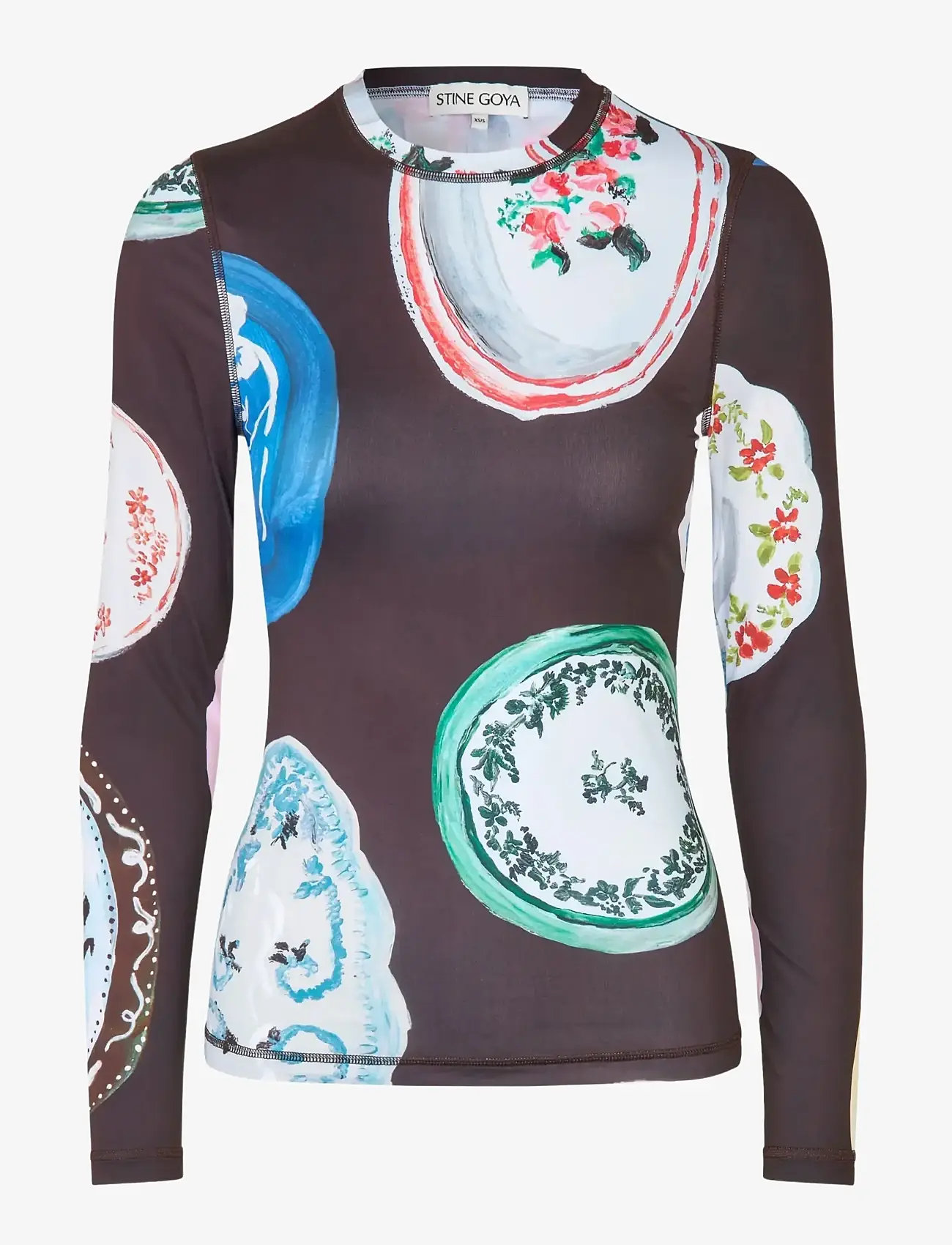 STINE GOYA - Stocking Jersey, Elastic Long Sleeve Top - langærmede toppe - the platera - 1