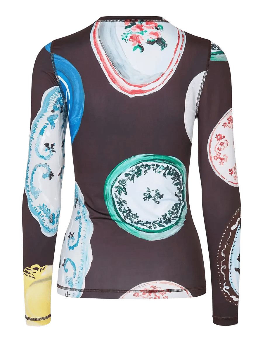 STINE GOYA - Stocking Jersey, Elastic Long Sleeve Top - långärmade toppar - the platera - 2
