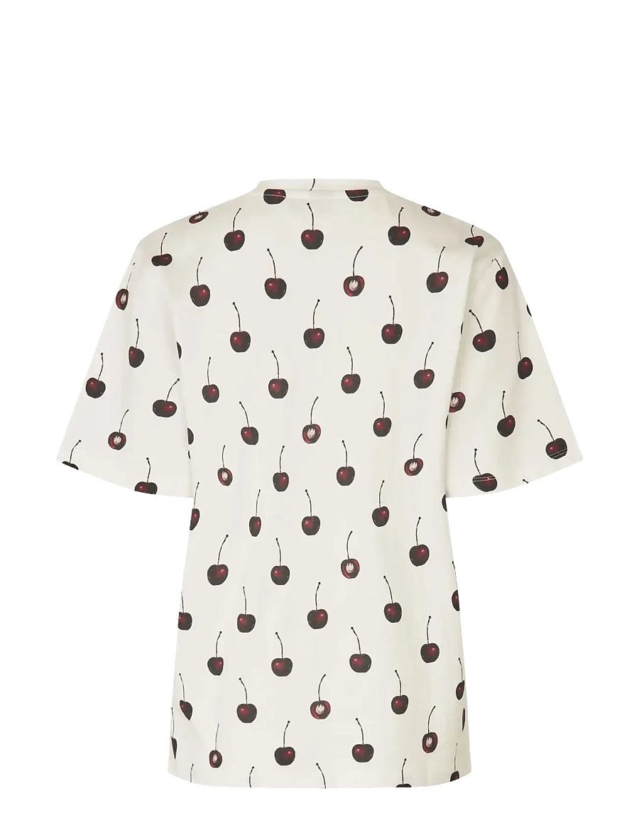 STINE GOYA - Light Jersey, Short Sleeve T-Shirt - t-shirts - cherry - 2