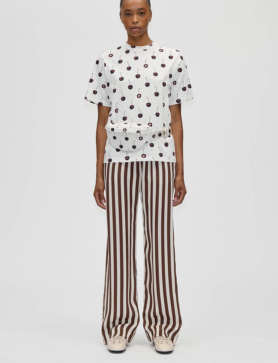 STINE GOYA - Light Jersey, Short Sleeve T-Shirt - t-shirts - cherry - 0