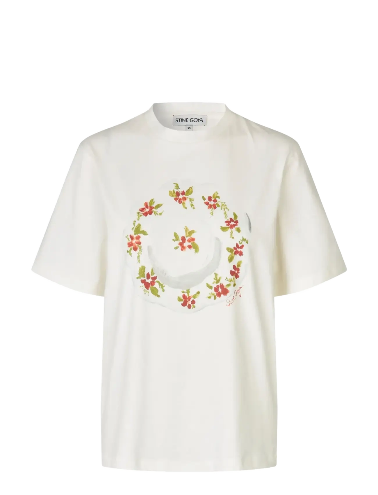 STINE GOYA Light Jersey, Short Sleeve T-Shirt - T-shirts & Toppe - THE PLATE / white