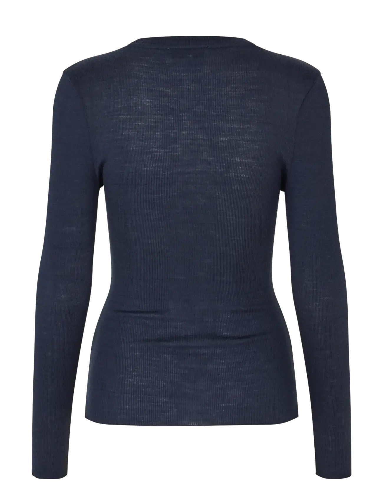 STINE GOYA - Lux Rib,Long Sleeve Crewneck - langärmlige tops - midnight navy - 2