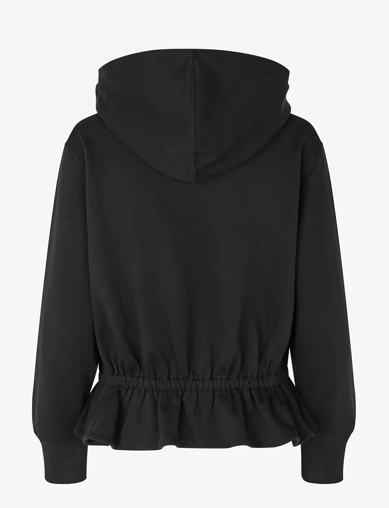 STINE GOYA - 2430 Terry, Cinched Waist Sweatshir - sweatshirts en hoodies - black - 2