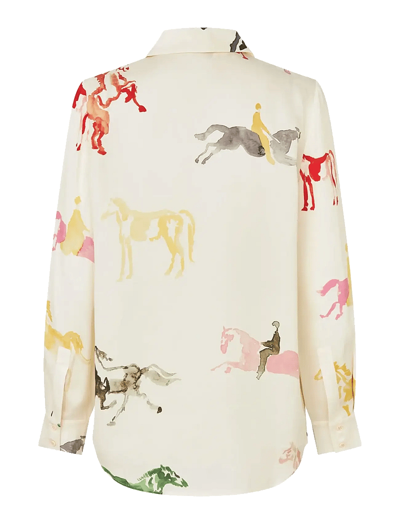 STINE GOYA - Dry Viscose, Long Sleeve Shirt - jeanshemden - horses - 2