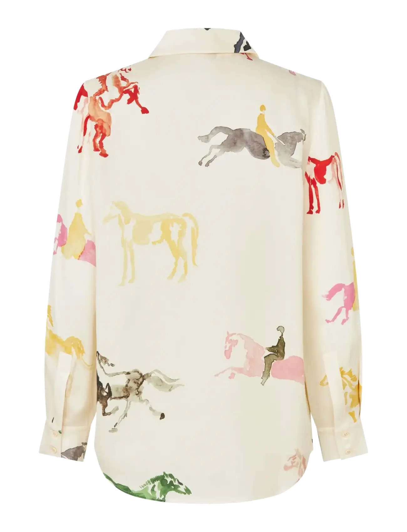 STINE GOYA - Dry Viscose, Long Sleeve Shirt - jeanshemden - horses - 2