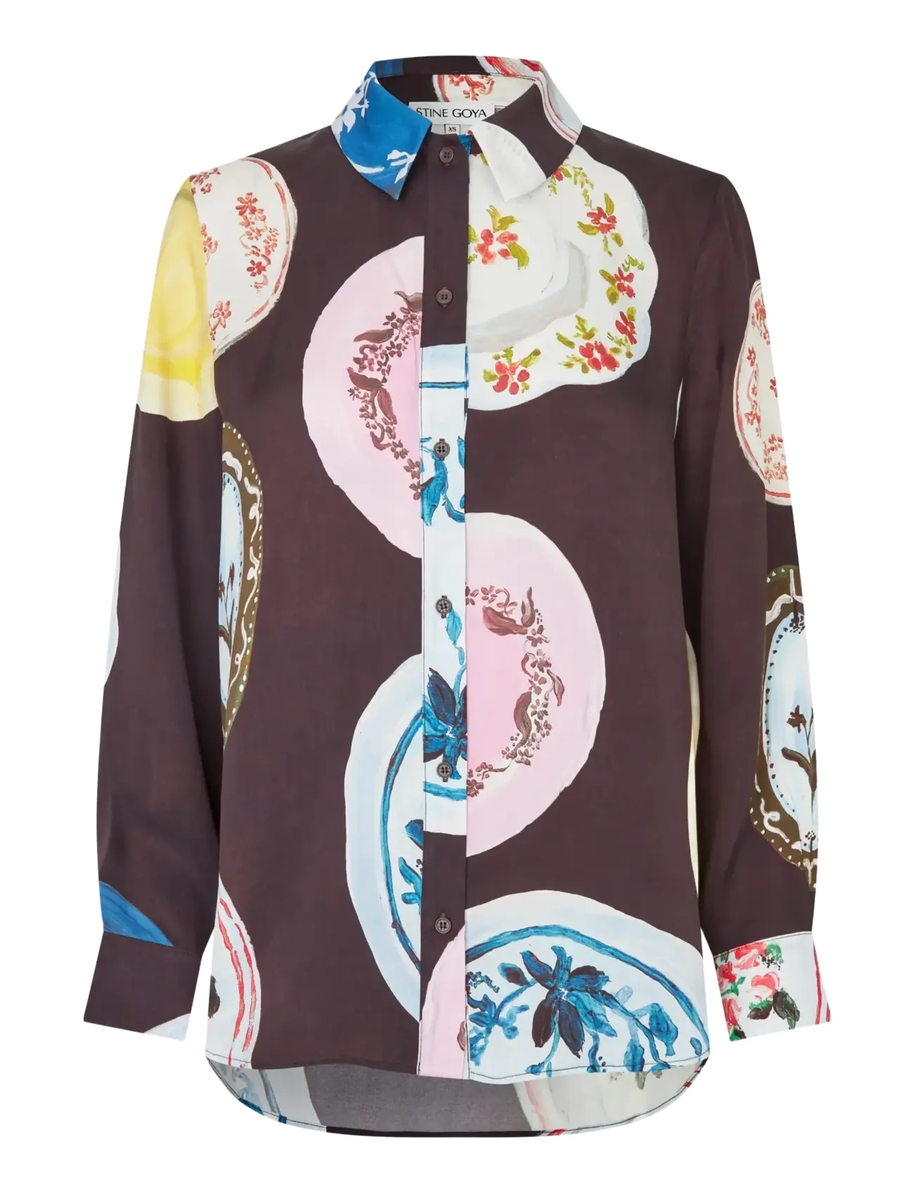 STINE GOYA Dry Viscose, Long Sleeve Shirt - Tøj - THE PLATERA / brown