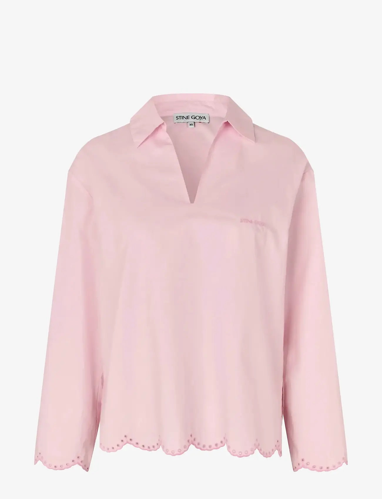 STINE GOYA - Light Cotton, Long Sleeve Tunic Top - jeanshemden - muted blush - 1