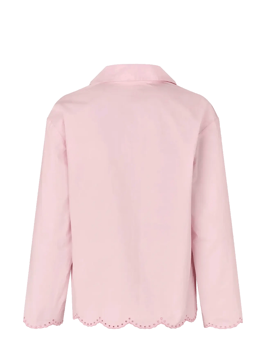 STINE GOYA - Light Cotton, Long Sleeve Tunic Top - denimskjorter - muted blush - 2