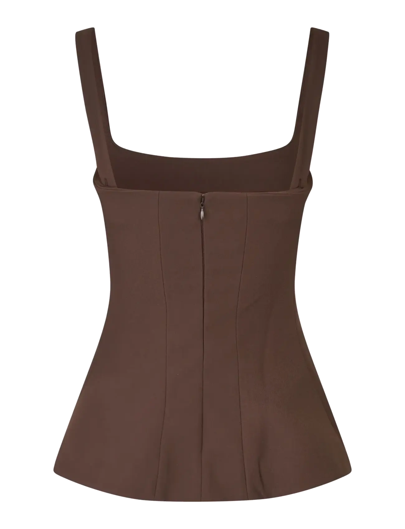 STINE GOYA - Double Sided Crepe, Elevated Structured Top - Ärmellose tops - cocoa - 2