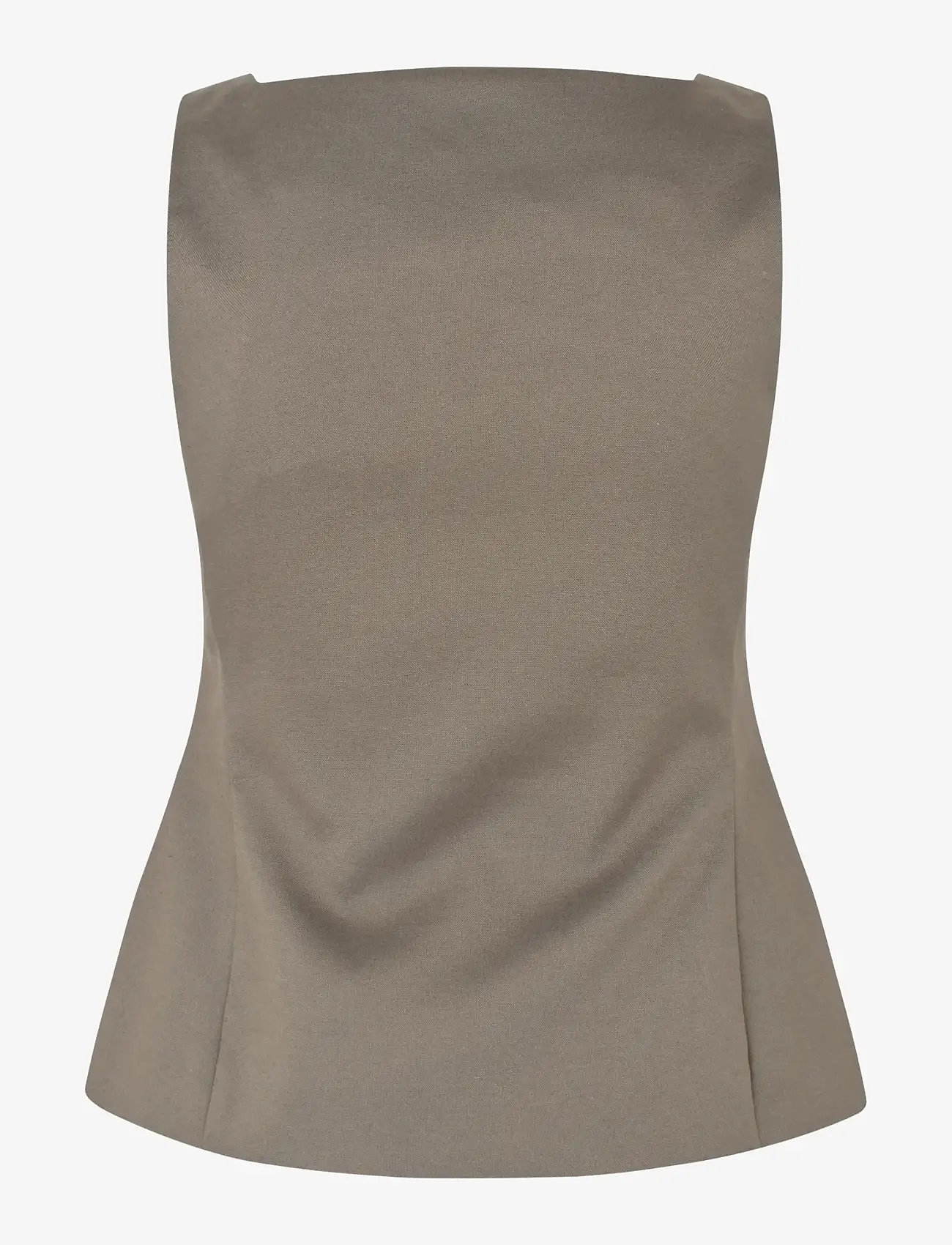 STINE GOYA - Embroidered Canvas, Tailored Tank Vest - veste - cherries on a paisley - 2