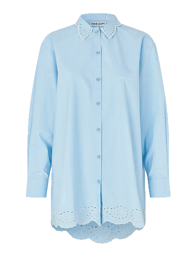 STINE GOYA Light Cotton, Long Sleeve Oversized Shirt - Langärmlige Hemden - TEAPOT BLUE / blue