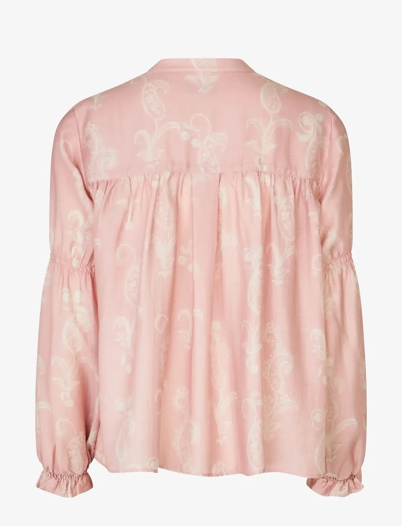 STINE GOYA - Tencel, Elasticated Long Sleeve Top - jeanshemden - cherries on a paisley - 2