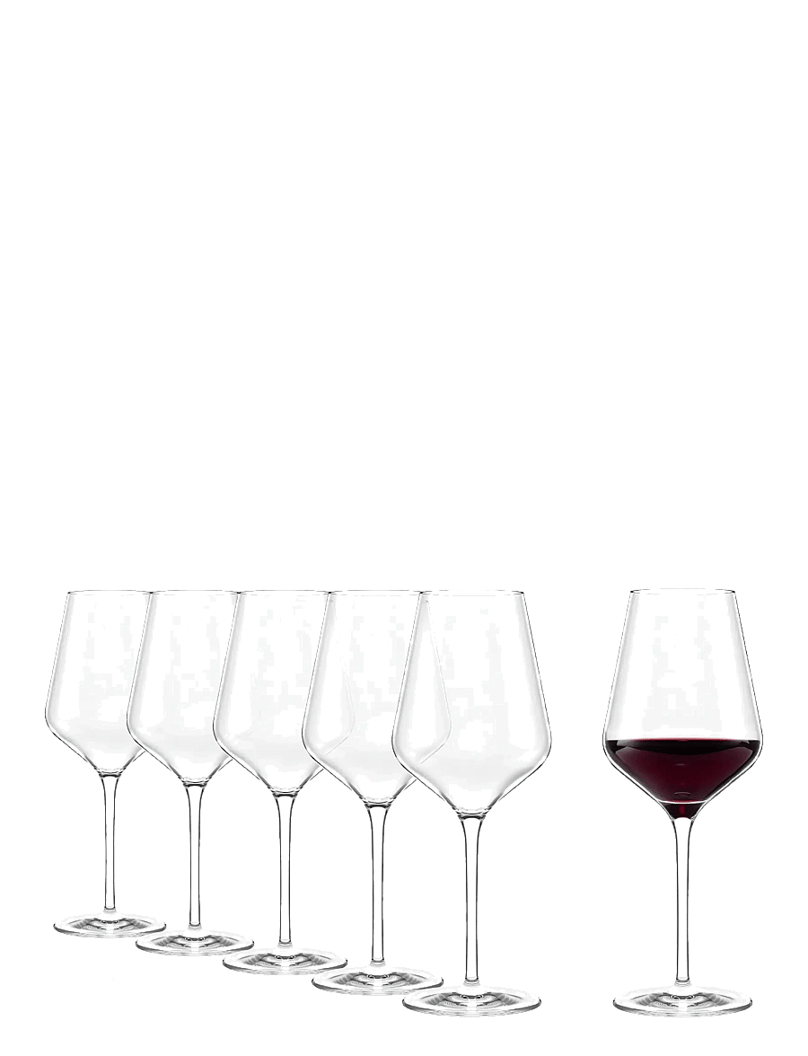 Stölzle Lausitz - Red wine glass Quatrophil 57cl. 6 pieces - punase veini pokaalid - clear - 1