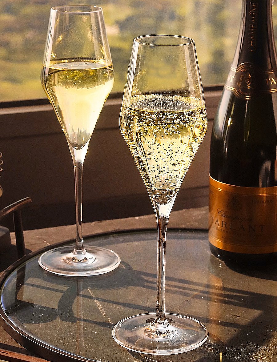 Stölzle Lausitz - Champagneglass Quatrophil 29cl. 6 pieces - Šampanjaklaasid - clear - 3