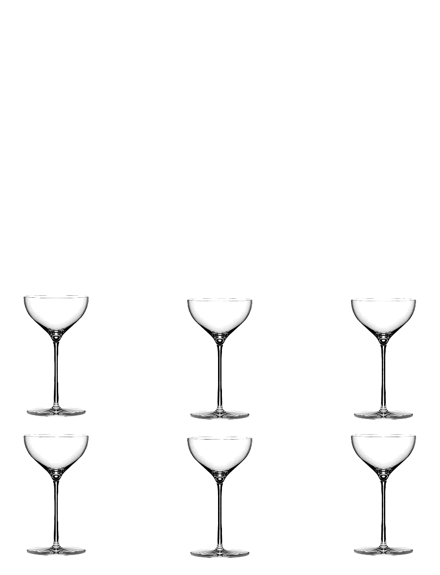 Stölzle Lausitz - Nick & Nora glass Kyoto Bar 19cl. 6 pieces - kokteili- ja martiiniklaasid - clear - 3