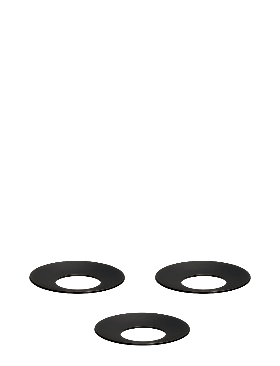 STOFF Nagel - STOFF Nagel candle holder cuff (set with 3 pcs) - küünlajalad - black - 1