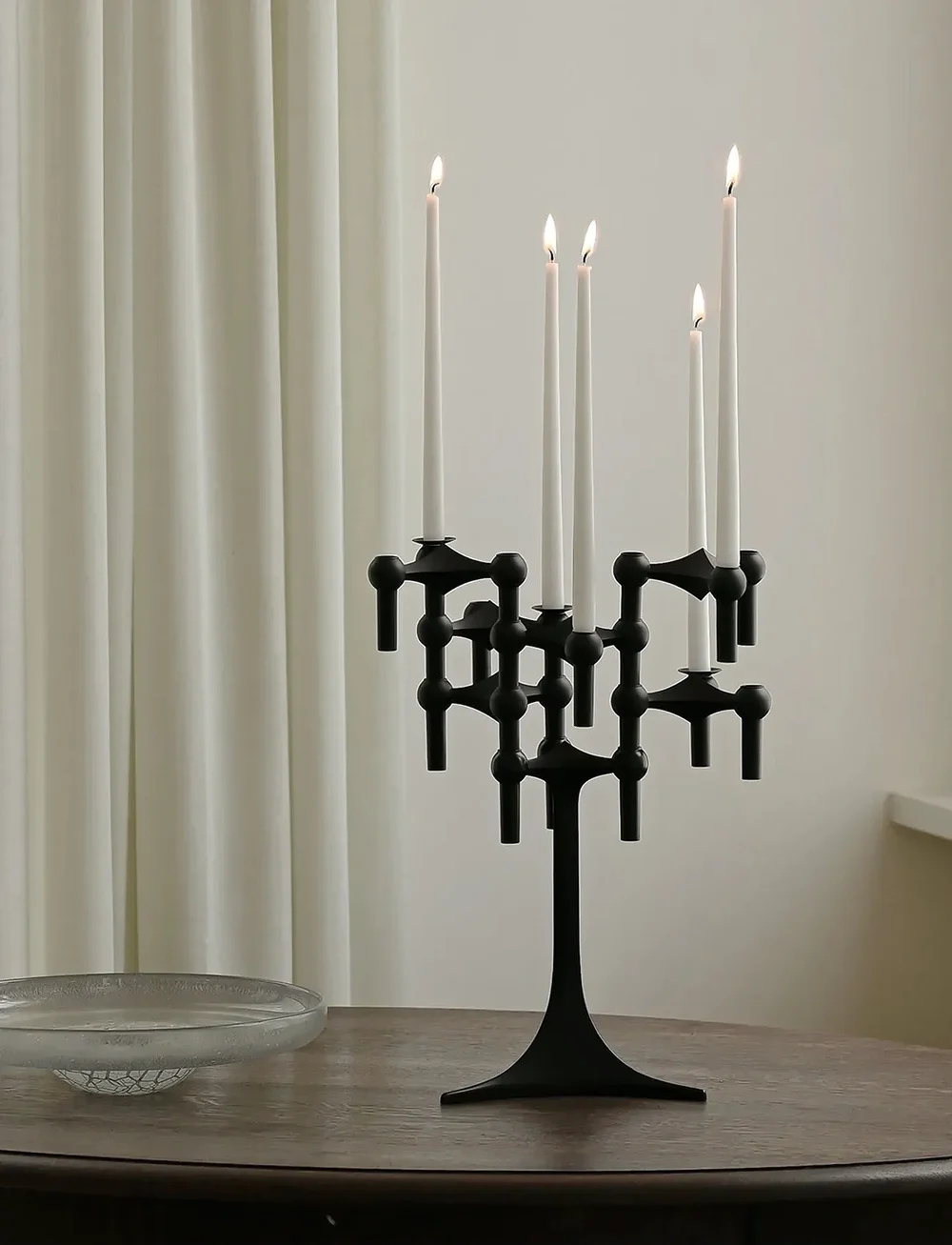 STOFF Nagel - STOFF Nagel candle holder cuff (set with 3 pcs) - kerzenständer - black - 4