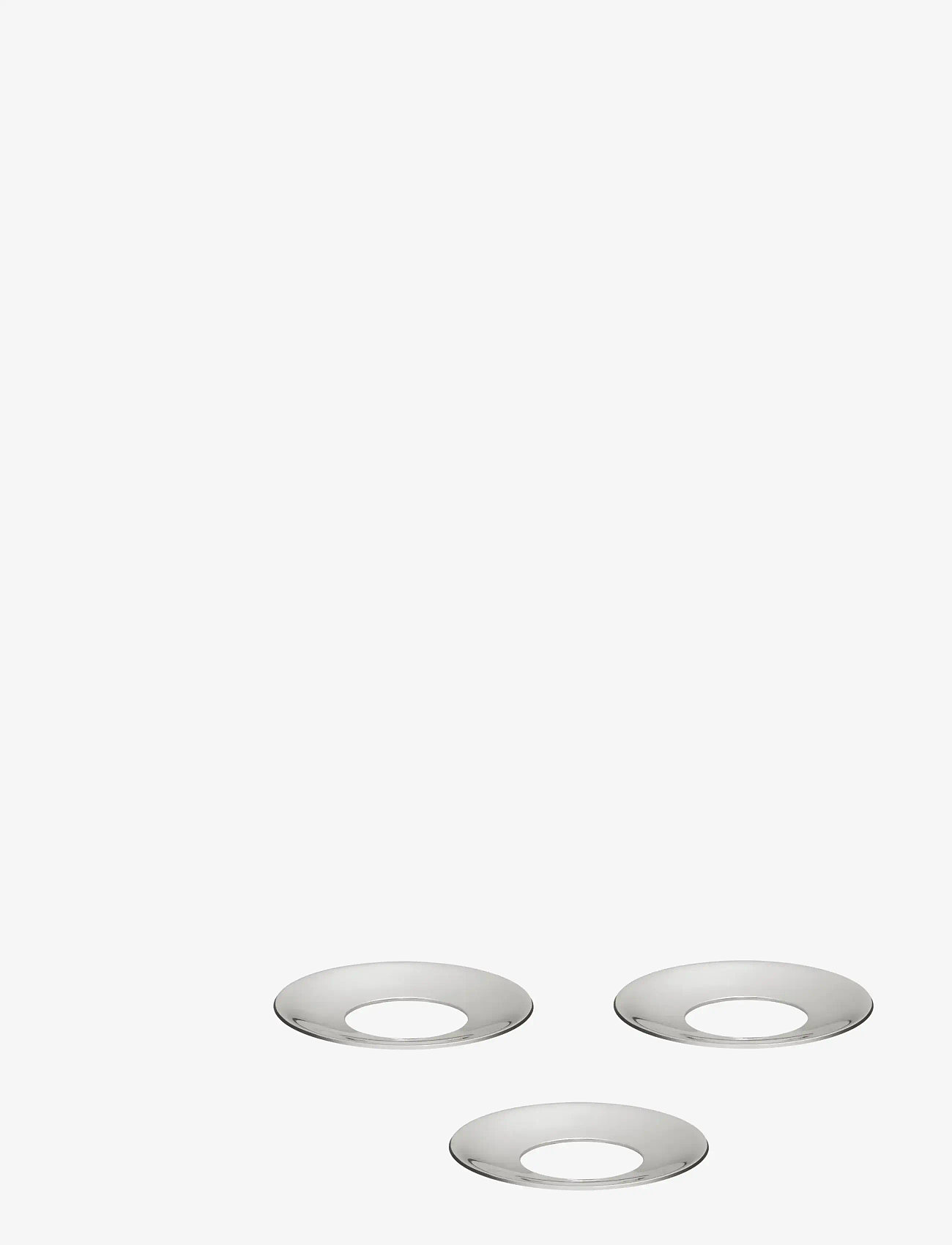 STOFF Nagel - STOFF Nagel candle holder cuff (set with 3 pcs) - Žvakidės - chrome - 2