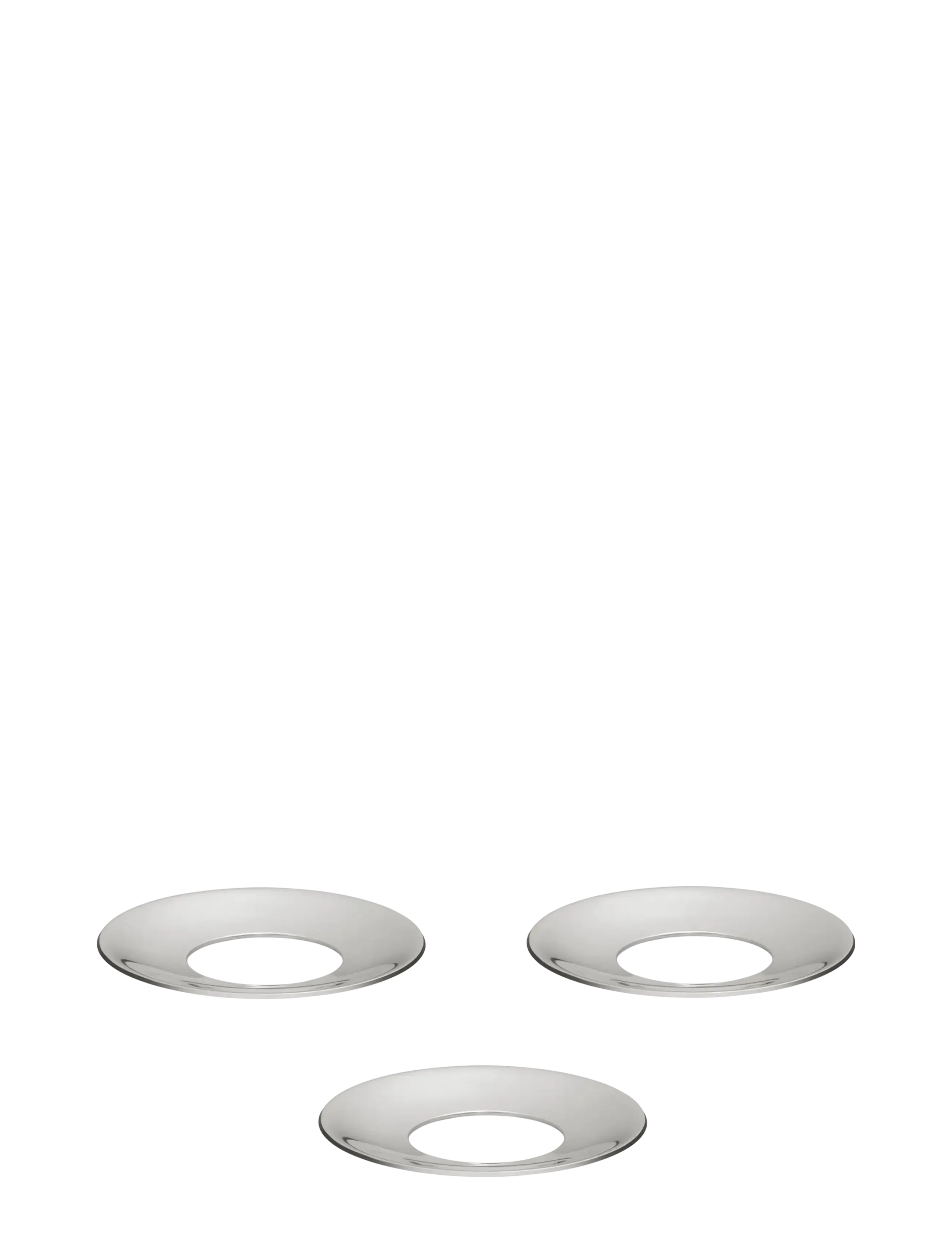 STOFF Nagel - STOFF Nagel candle holder cuff (set with 3 pcs) - ljusstakar - chrome - 2