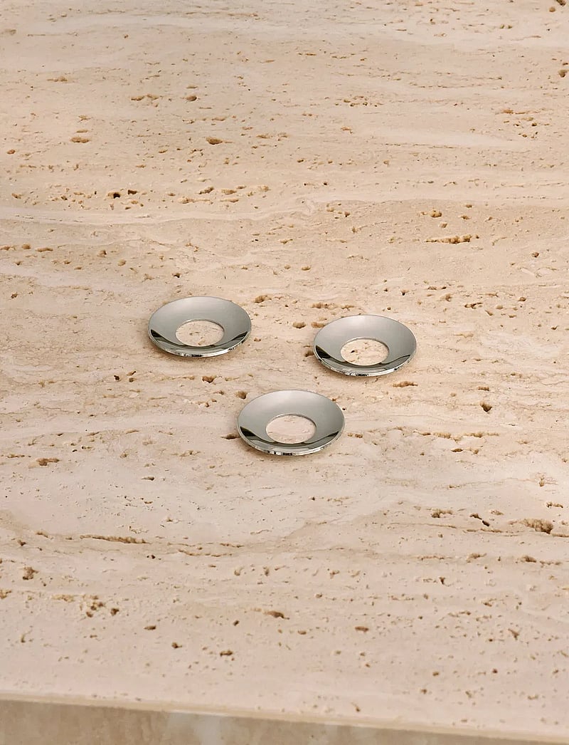 STOFF Nagel - STOFF Nagel candle holder cuff (set with 3 pcs) - køb efter pris - chrome - 2