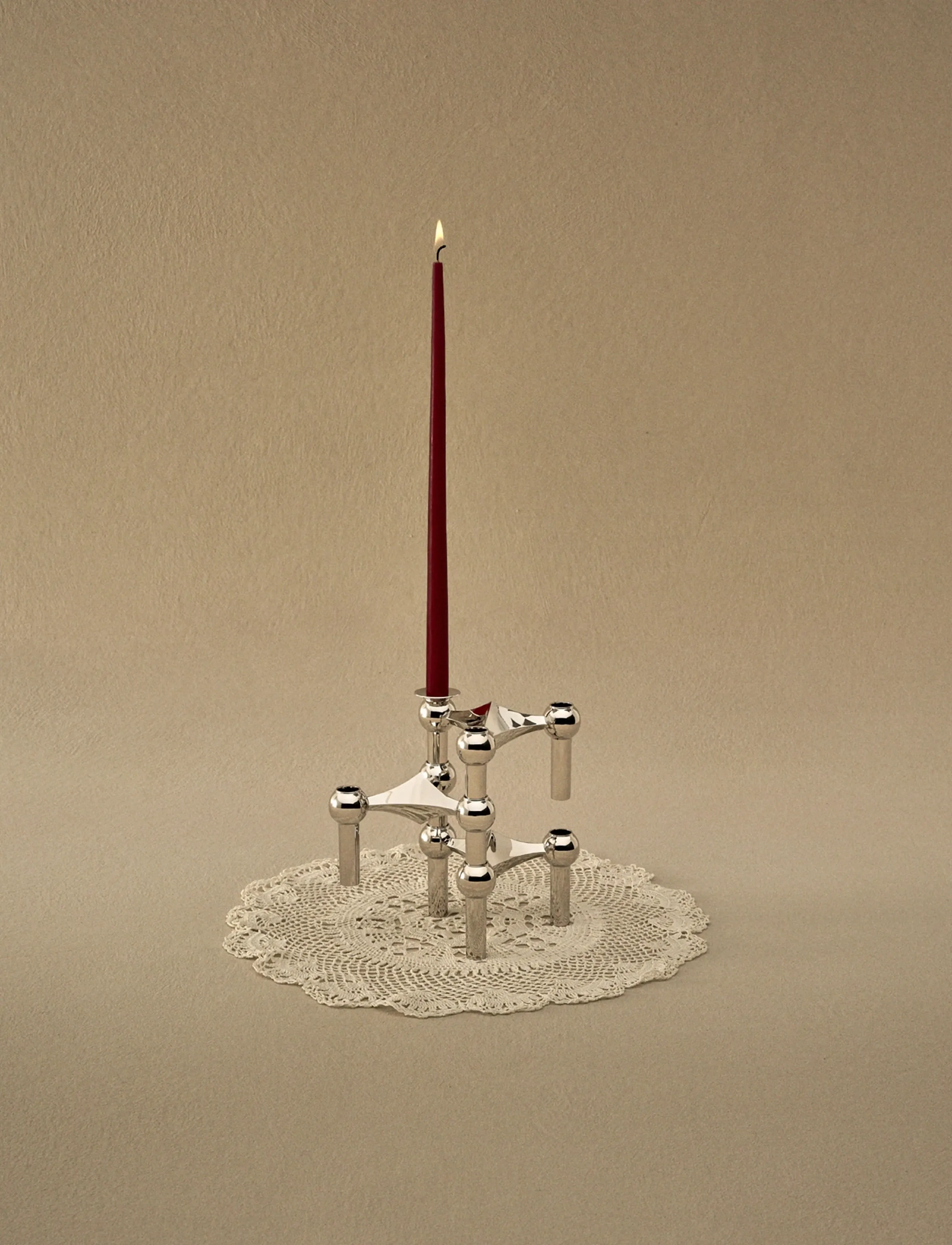 STOFF Nagel - STOFF Nagel candle holder cuff (set with 3 pcs) - ljusstakar - chrome - 3