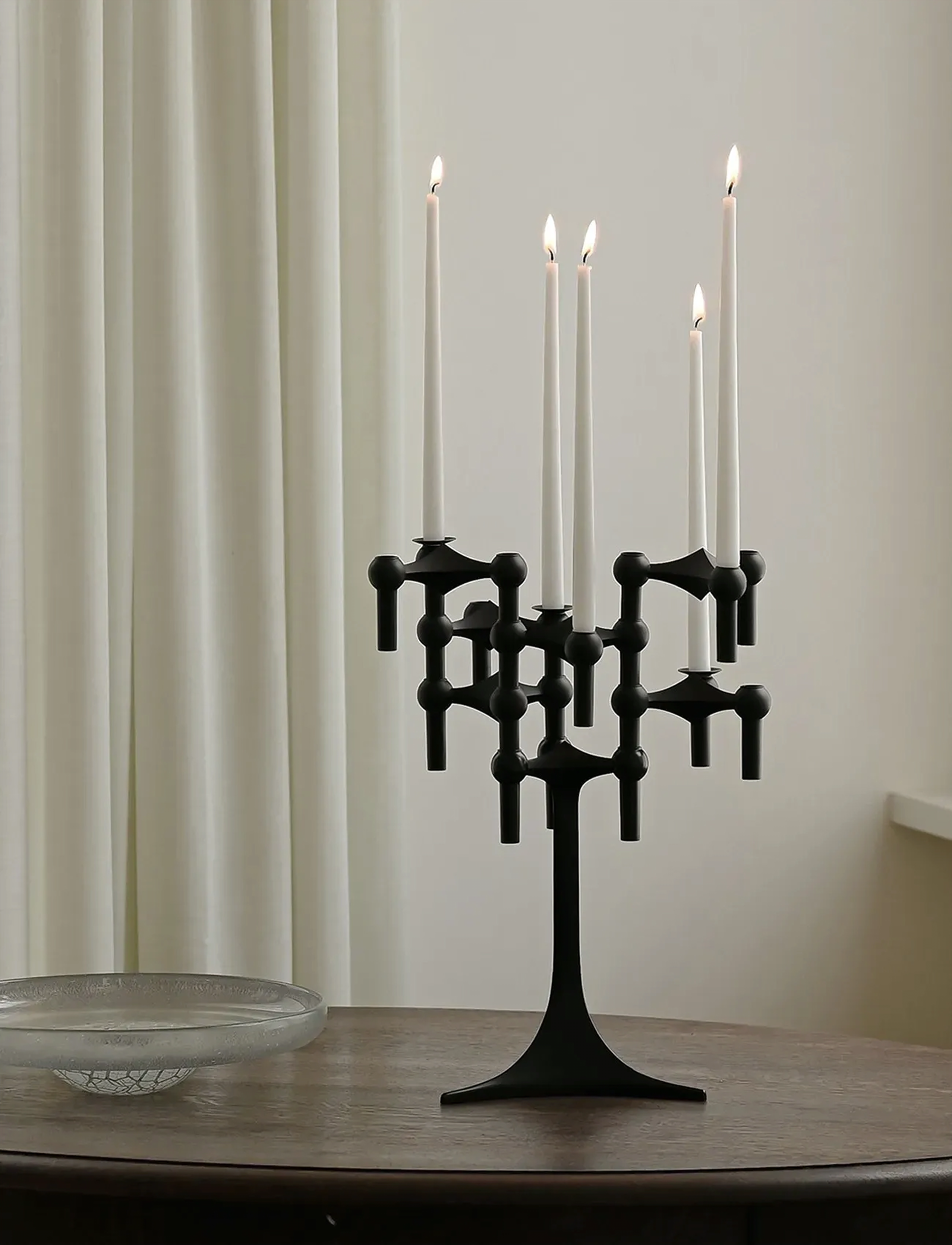 STOFF Nagel - STOFF Nagel candle holder cuff (set with 3 pcs) - küünlajalad - solid brass - 4